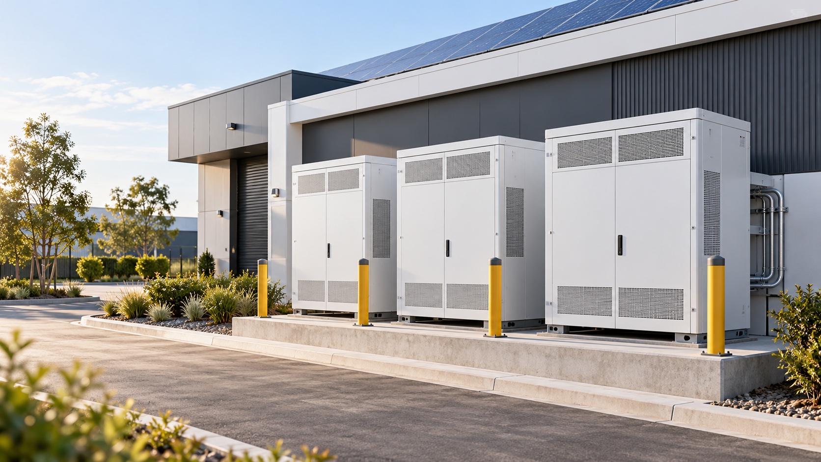Illustrative commercial battery storage equipment